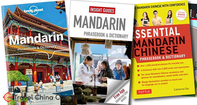 A selection of Mandarin Phrasebooks